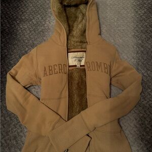 Abercrombie & Fitch Women's Brown Jacket Y2K